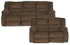 Chocolate Brown Dual Reclining Living Room Set - Tulen-3
