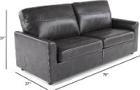 Charcoal Gray Queen Sofa Bed - Slumber-2