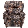 Camouflage Fabric Kids Recliner with Cup Holder-4
