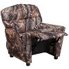 Camouflage Fabric Kids Recliner with Cup Holder-5