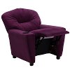 Purple Microfiber Kids Recliner with Cup Holder-5