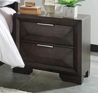 Cappuccino Brown Contemporary Nightstand - Newland