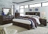 Cappuccino Brown Contemporary 6 Piece King Bedroom Set - Newland