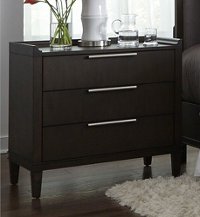 Charcoal Contemporary Nightstand - Tivoli