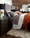 Charcoal Contemporary Upholstered Queen Size Bed - Tivoli-2