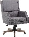 Gray Linen Office Chair