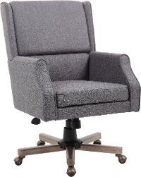 Gray Linen Office Chair