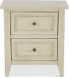 Weathered White Nightstand - Raelynn