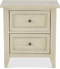 Weathered White Nightstand - Raelynn