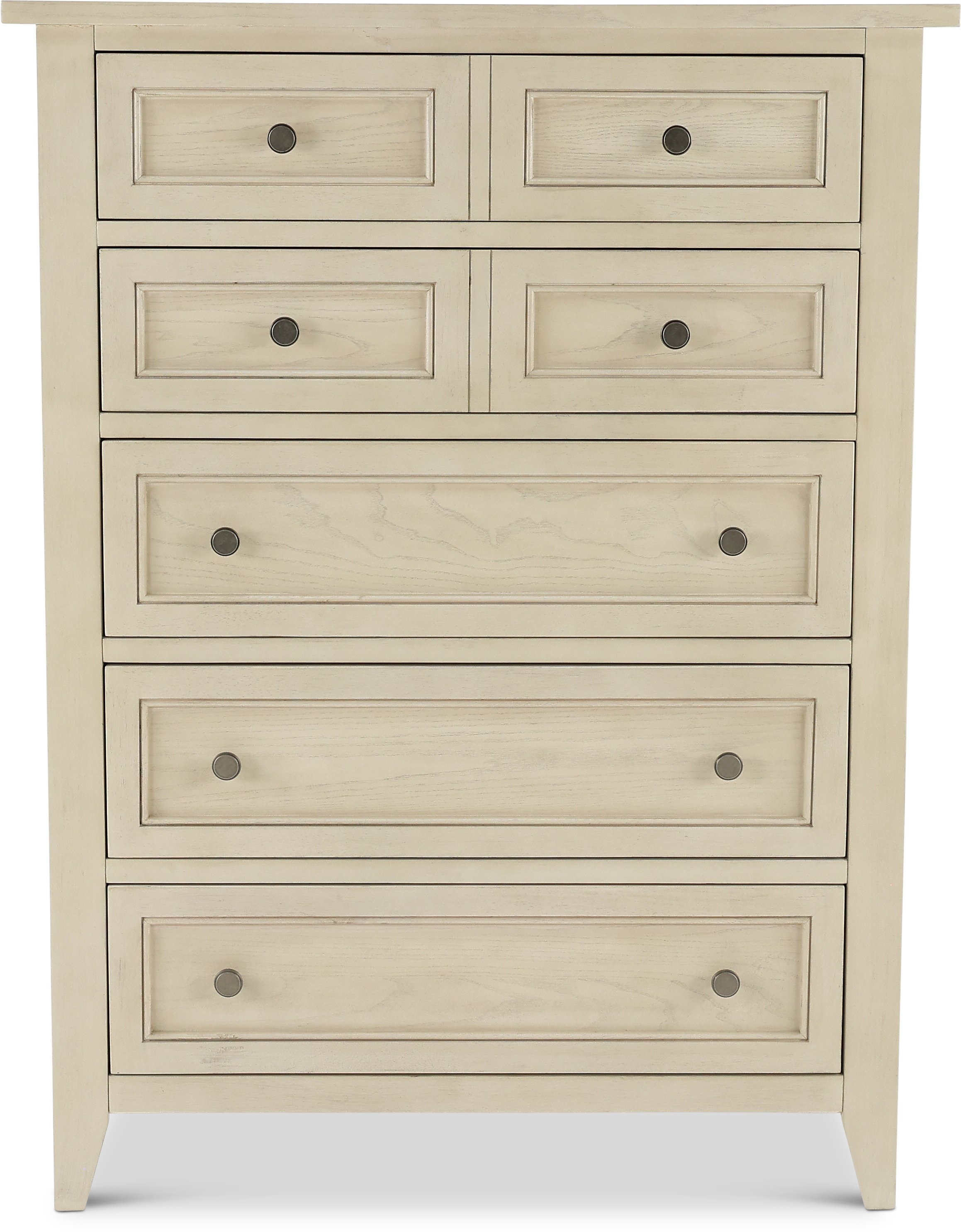 Raelynn Weathered White Chest of Drawers-1