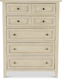 Weathered White Chest of Drawers - Raelynn