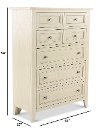 Weathered White Chest of Drawers - Raelynn-3