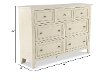 Weathered White Casual Traditional Dresser - Raelynn-3