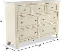 Weathered White Dresser - Raelynn-3