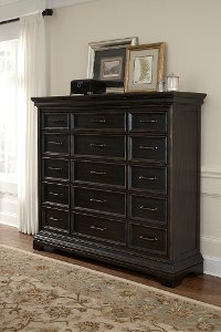 Traditional Dark Brown Master Chest of Drawers - Caldwell-2