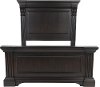Classic Traditional Dark Brown King Size Bed - Caldwell