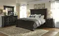 Caldwell Dark Brown 4 Piece Queen Bedroom Set
