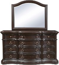 Dark Oak Traditional Mirror - Ravena-2