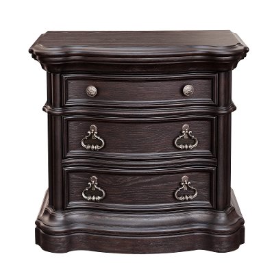 Dark Oak Traditional Nightstand - Ravena