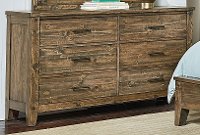Rustic Casual Pine Dresser - Nelson-2