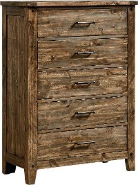 Rustic Casual Pine Chest of Drawers - Nelson