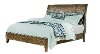 Rustic Casual Pine Queen Sleigh Bed - Nelson-2