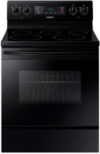NE59M4310SB Samsung 5.9 cu. ft. Freestanding Electric Range with Self Cleaning and 5 Burners - Black
