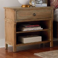 Rustic Casual Toffee Brown Nightstand - Savannah