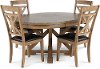 Traditional Brown 5 Piece Round Dining Set - Grandview