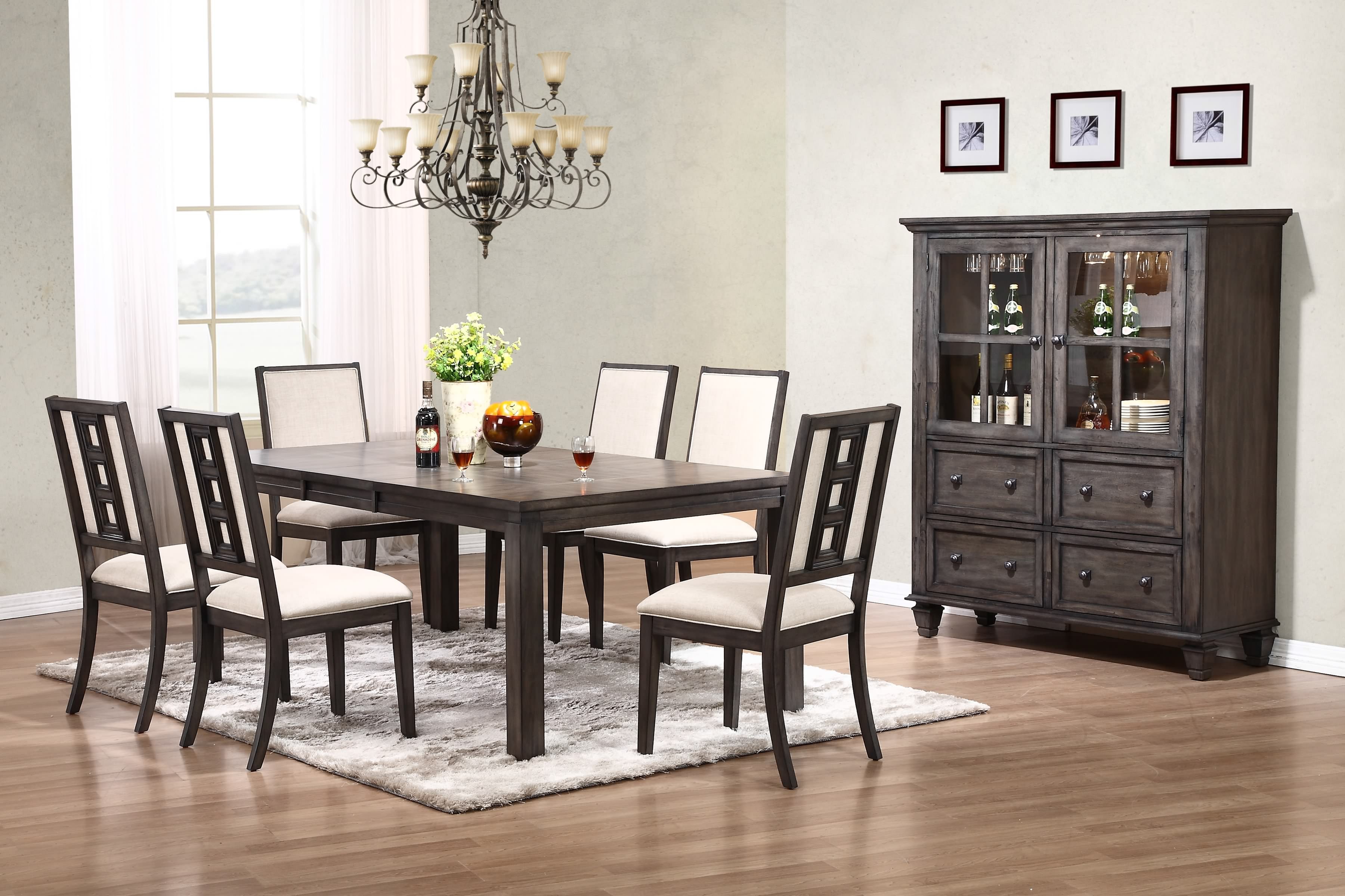 Contemporary Gray Dining Table - Hartford -2