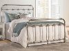 2095/METALBED5/0 Clearance Soft Gold Traditional Queen Metal Bed - Samantha