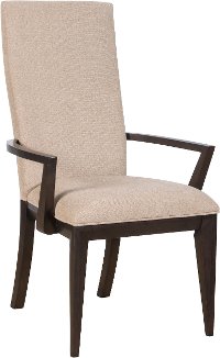 Chocolate Two Tone Dining Arm Chair - Urban Rhythm