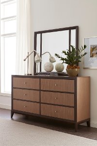 Modern Milk & Dark Chocolate Dresser - Urban Rhythm