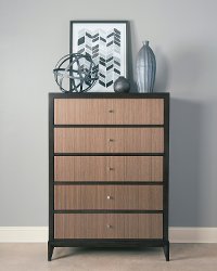 Modern Milk & Dark Chocolate Chest of Drawers - Urban Rhythm