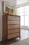 Modern Milk & Dark Chocolate Chest of Drawers - Urban Rhythm-2