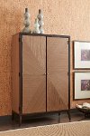 Clearance Modern Milk & Dark Chocolate Door Chest - Urban Rhythm