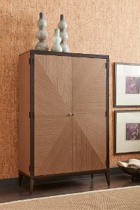 Modern Milk & Dark Chocolate Door Chest - Urban Rhythm