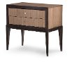 Modern Milk & Dark Chocolate Nightstand - Urban Rhythm-2