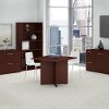 Harvest Cherry 36 Inch Square Table Wood Base - Conference Tables-2