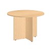 Natural Maple 42 Inch Round Table Wood Base - Conference Tables-2