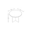 Natural Maple 42 Inch Round Table Wood Base - Conference Tables-5