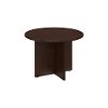 Mocha Cherry 42 Inch Round Table Wood Base - Conference Tables