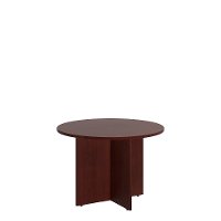 Harvest Cherry 42 Inch Round Wood Base - Conference Table