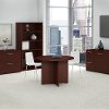Harvest Cherry 42 Inch Round Wood Base - Conference Table -2