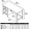 Pure White Computer Desk with 2 Drawer Pedestal - Broadview -5