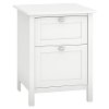 Pure White 2 Drawer File Cabinet - Broadview -2