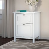 Pure White 2 Drawer File Cabinet - Broadview