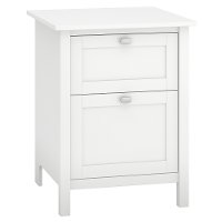 Pure White 2 Drawer File Cabinet - Broadview -2