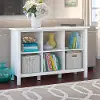 BDB145WH-03 Broadview Pure White 6 Cube Storage Bookcase - Bush Furniture
