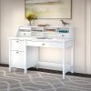 Computer Desk with 2 Drawer Pedestal and Organizer - Broadview